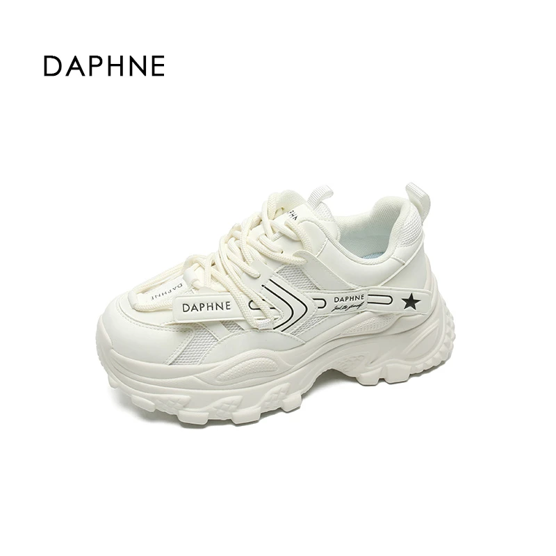 达芙妮2025秋季新款厚底复古百搭休闲舒适潮流老爹鞋BW-23398