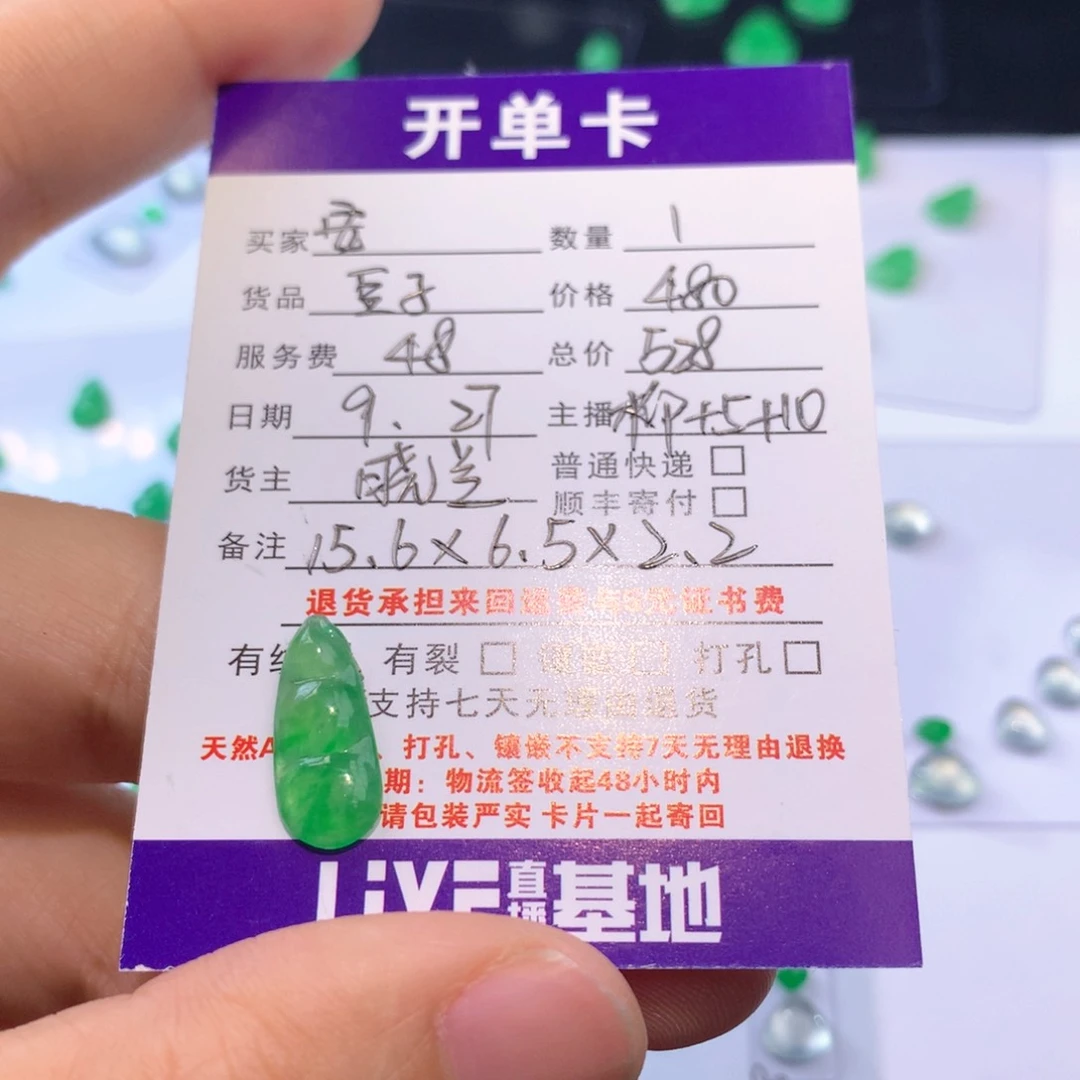 【闪购商品】颈饰未镶嵌翡翠.**.豆子528
