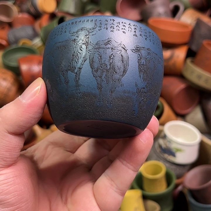 紫砂茶杯全手工紫砂主人杯