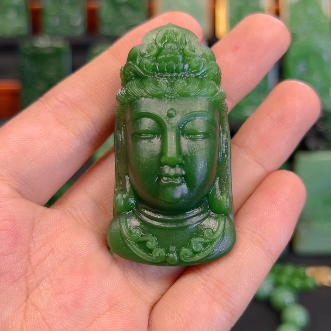 采***菊和田玉未镶嵌颈饰