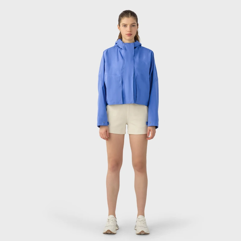 女士秋冬宽松休闲连帽冲锋衣防风防水透气适合户外运动