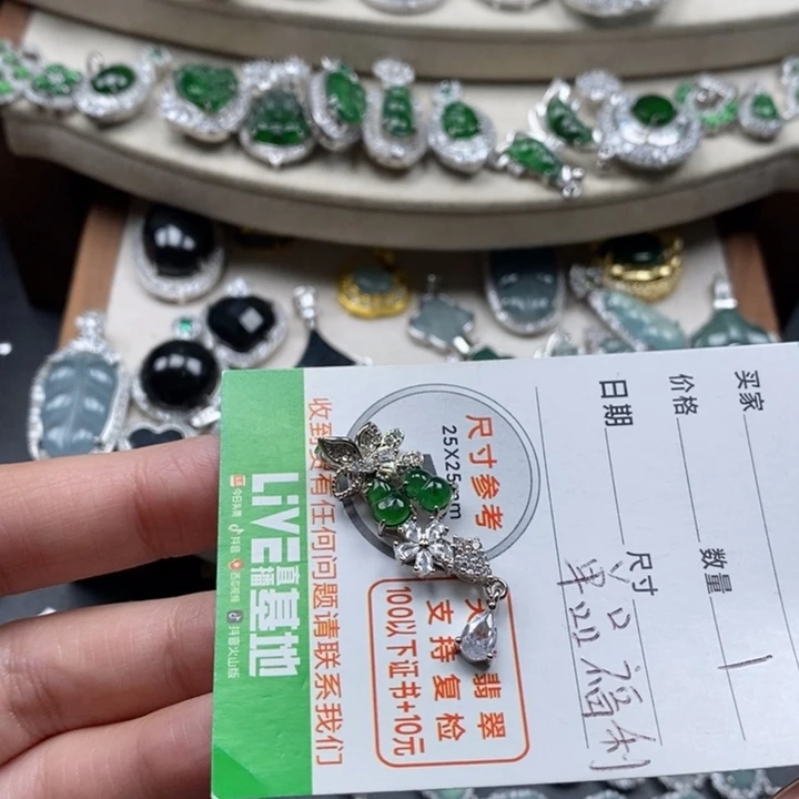 翡翠颈饰未镶嵌翡翠