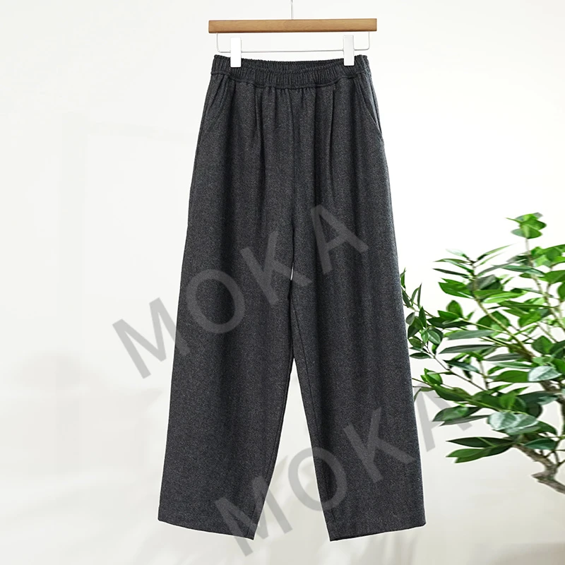 精品无补芬兰单麦尔登羊毛锥形裤（241445）2355