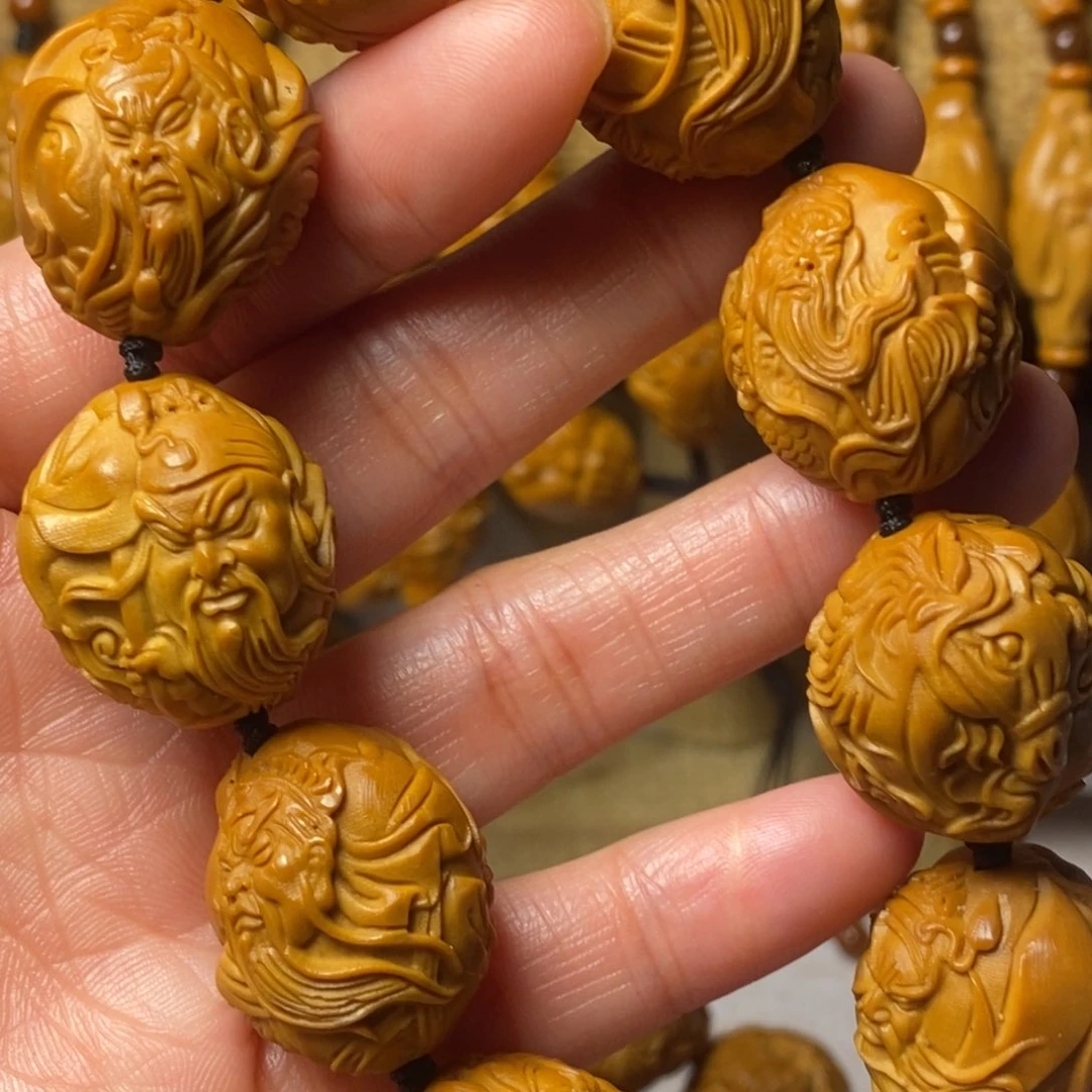 橄榄核手串/手链运**哥玉龙关公