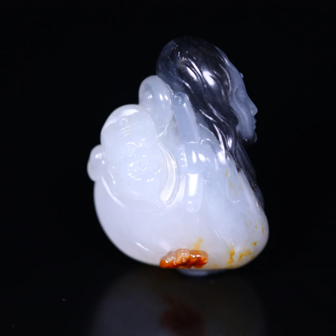 和田玉男士女士挂件玉吊坠郎才女貌