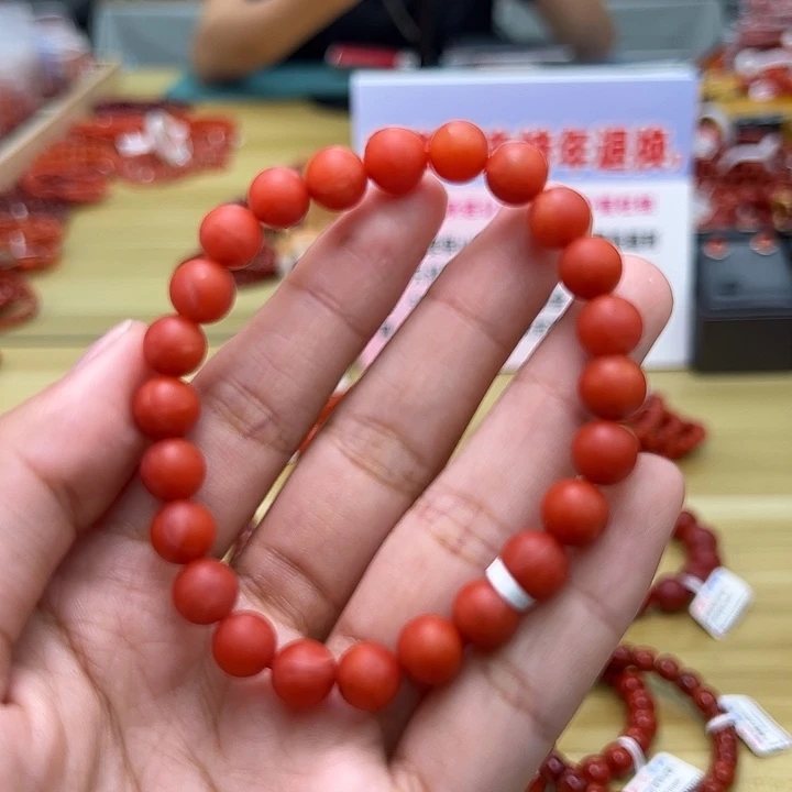 南红玛瑙多样性发一，卡8mm未镶嵌