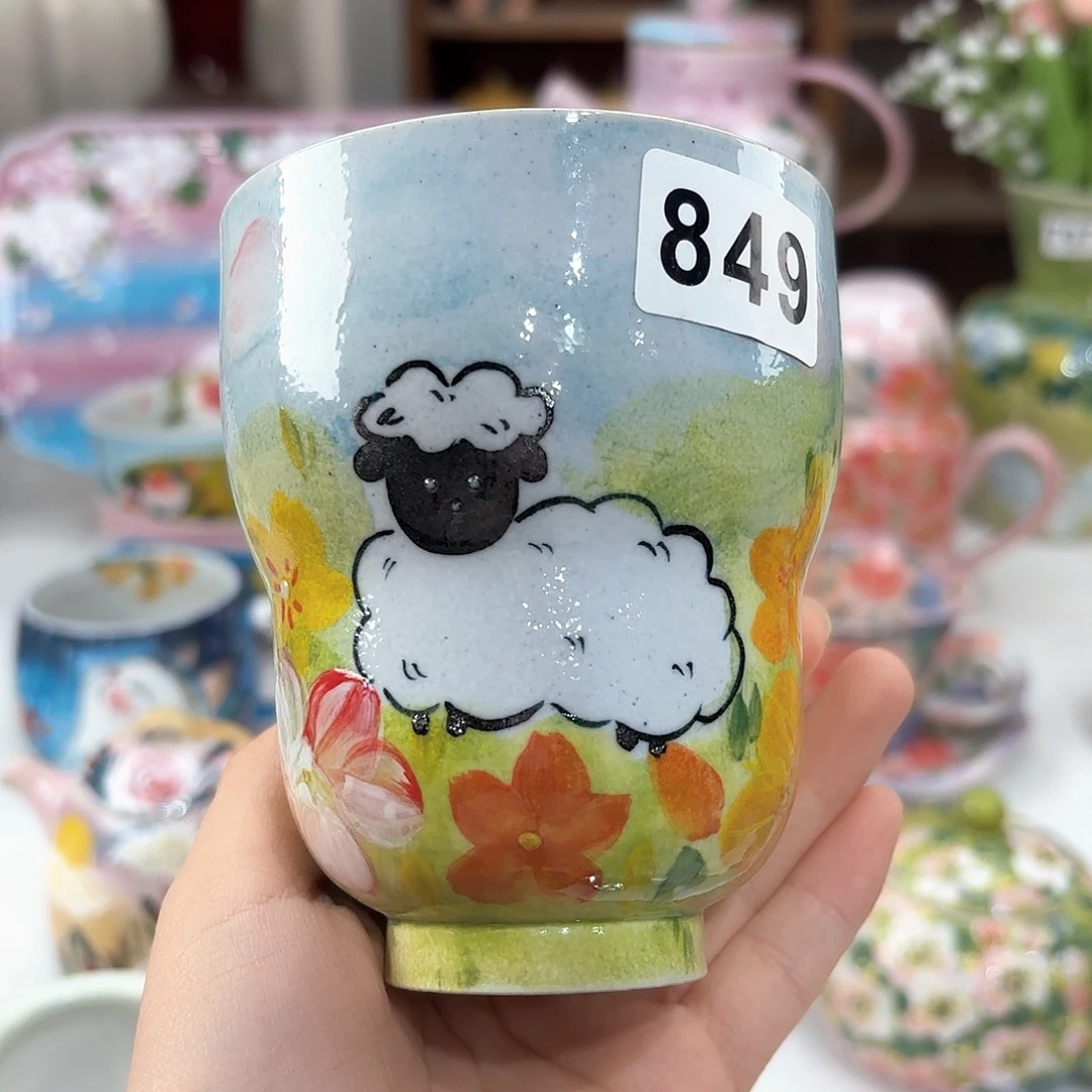 景德镇手绘高温釉下彩陶瓷茶具
