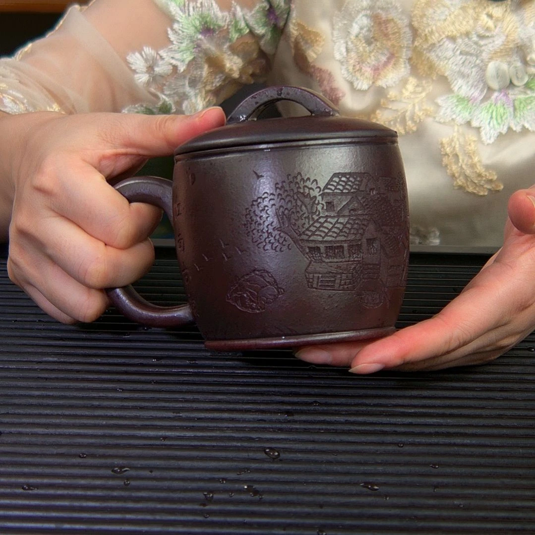 茶杯紫砂高货放漏