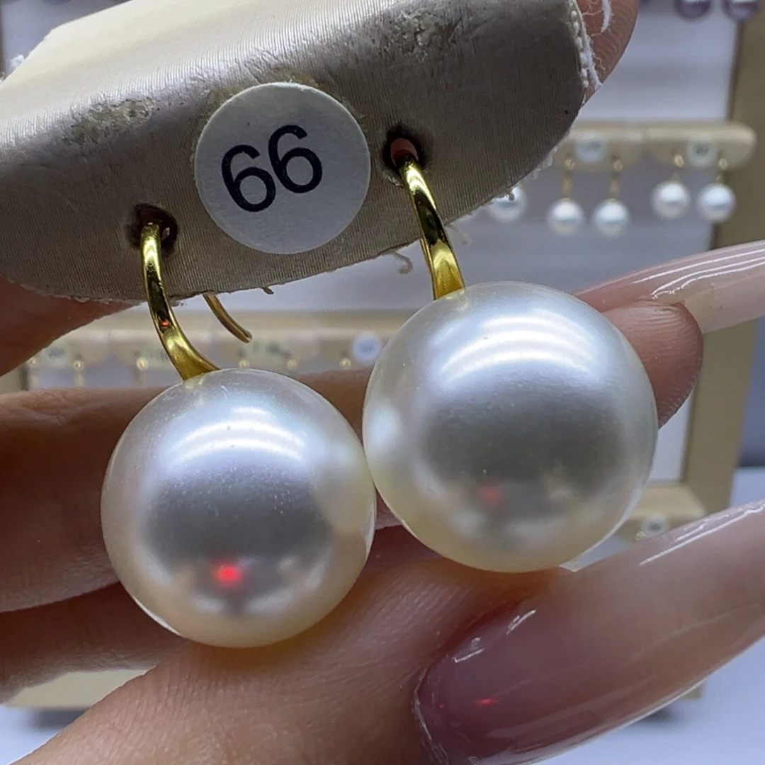 18K金镶嵌耳饰淡水珍珠