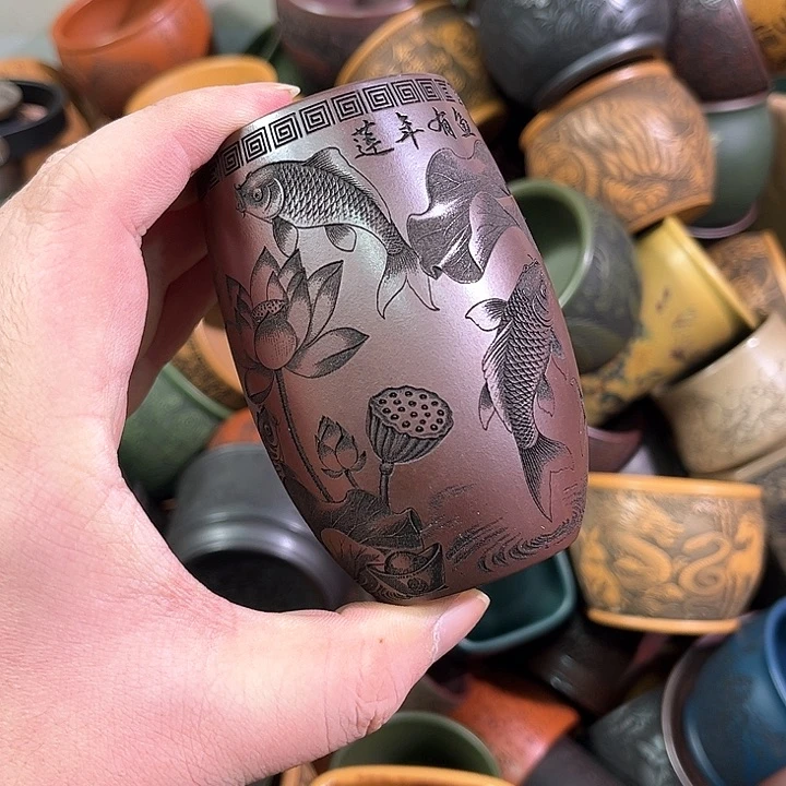 茶杯紫砂全手工紫砂主人杯