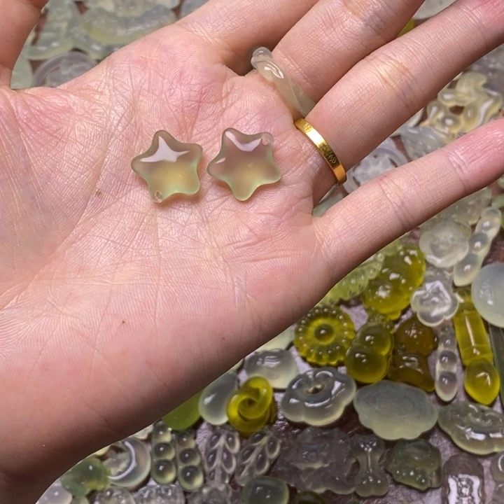 蛇纹石玉合金颈饰