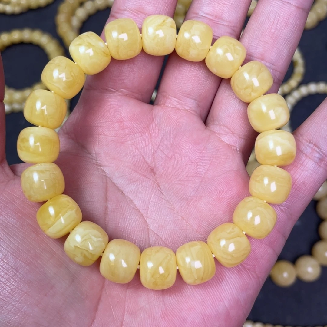 裸石蜜蜡未镶嵌蜜蜡手串12.3mm