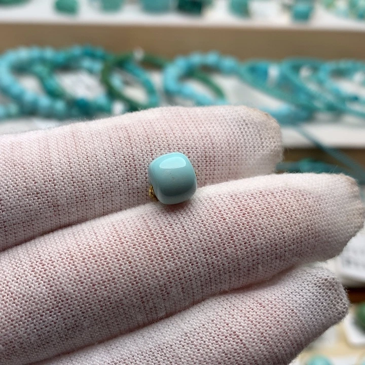 绿松石未镶嵌珠宝奇石8.2mm