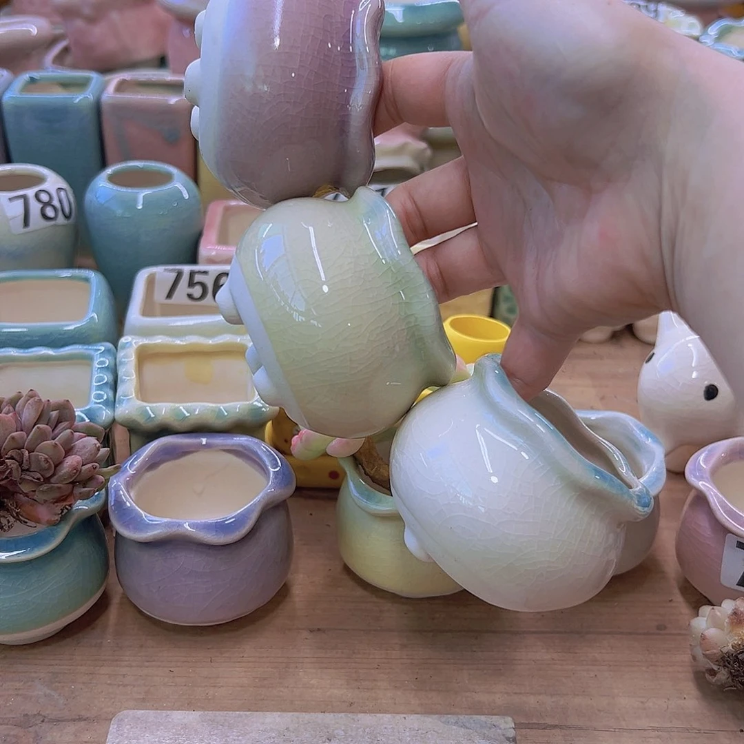 陶瓷花盆当场满12包邮