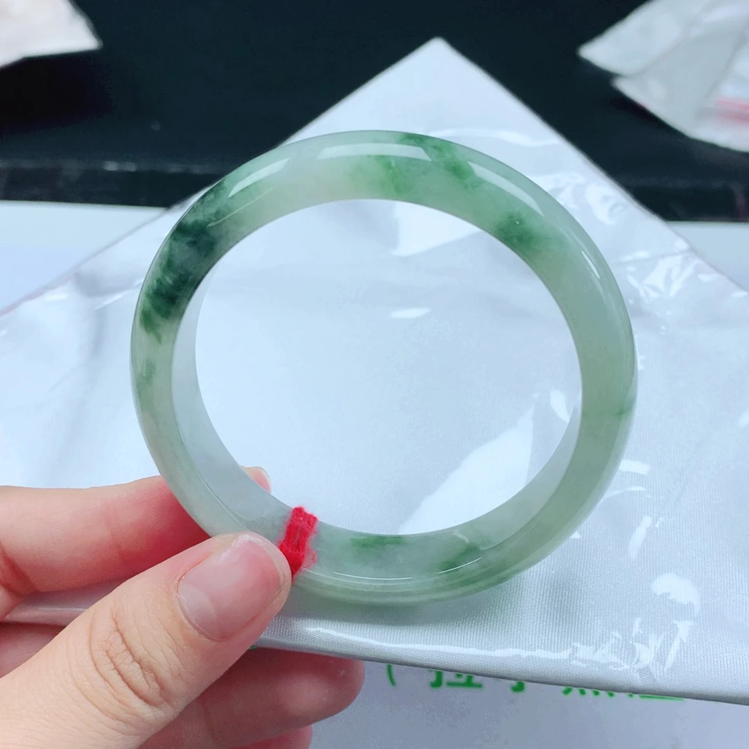 未镶嵌手镯翡翠正圈54+