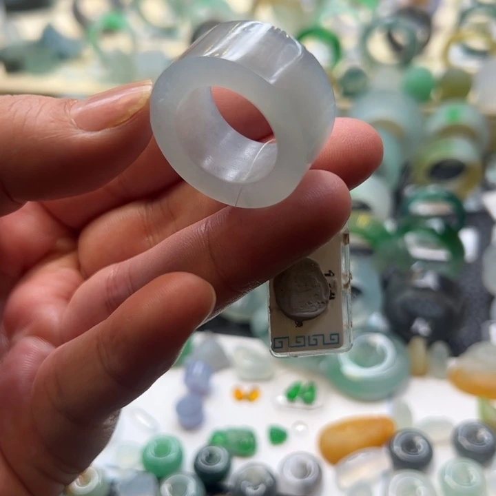 定制翡翠未镶嵌翡翠板指17-19