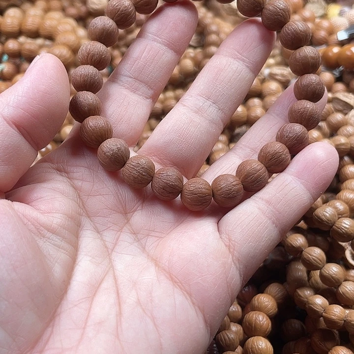 虎***珏猴头核桃手串1.0同尺磨盘风羽