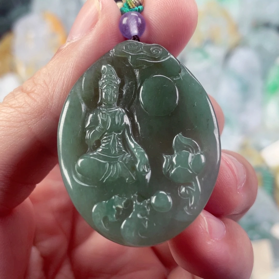 翡翠未镶嵌吊坠(不含链)