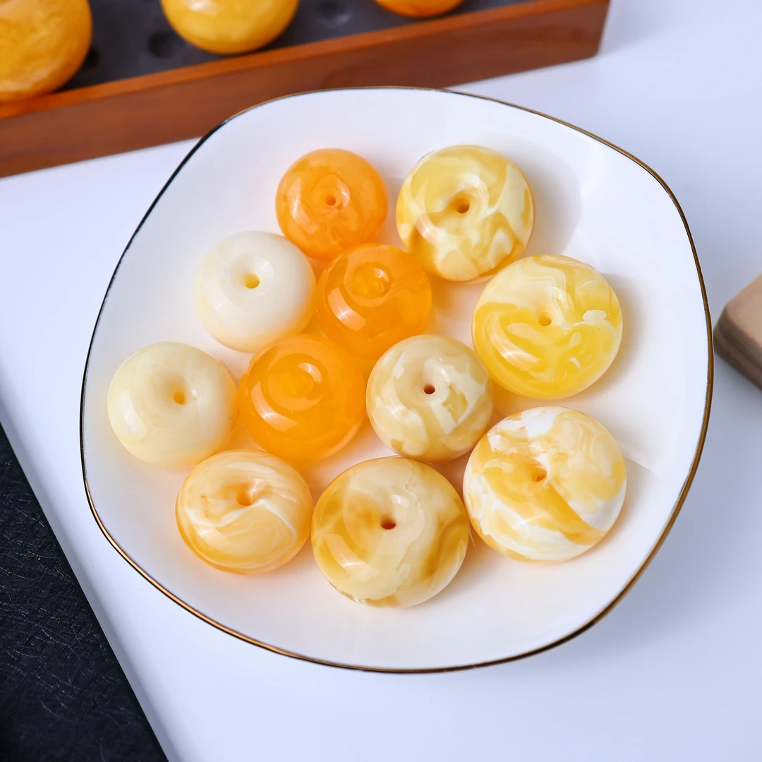 【颜如蜜珠宝】高级珠宝感拉满的个性时尚编绳搭配款蜜蜡平安扣吊坠