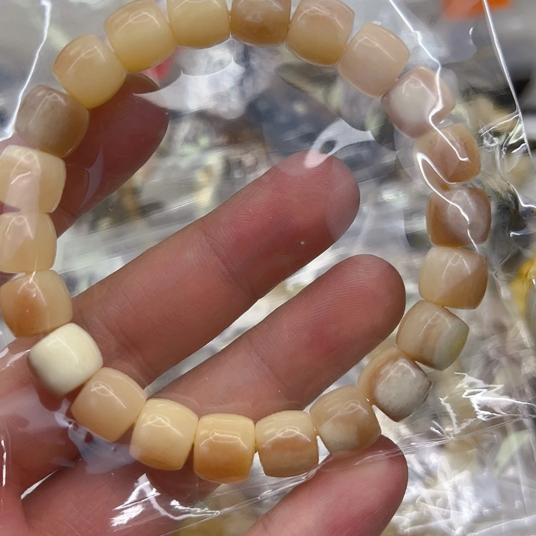 驼骨手串/手链18三花驼骨单圈10×9直切