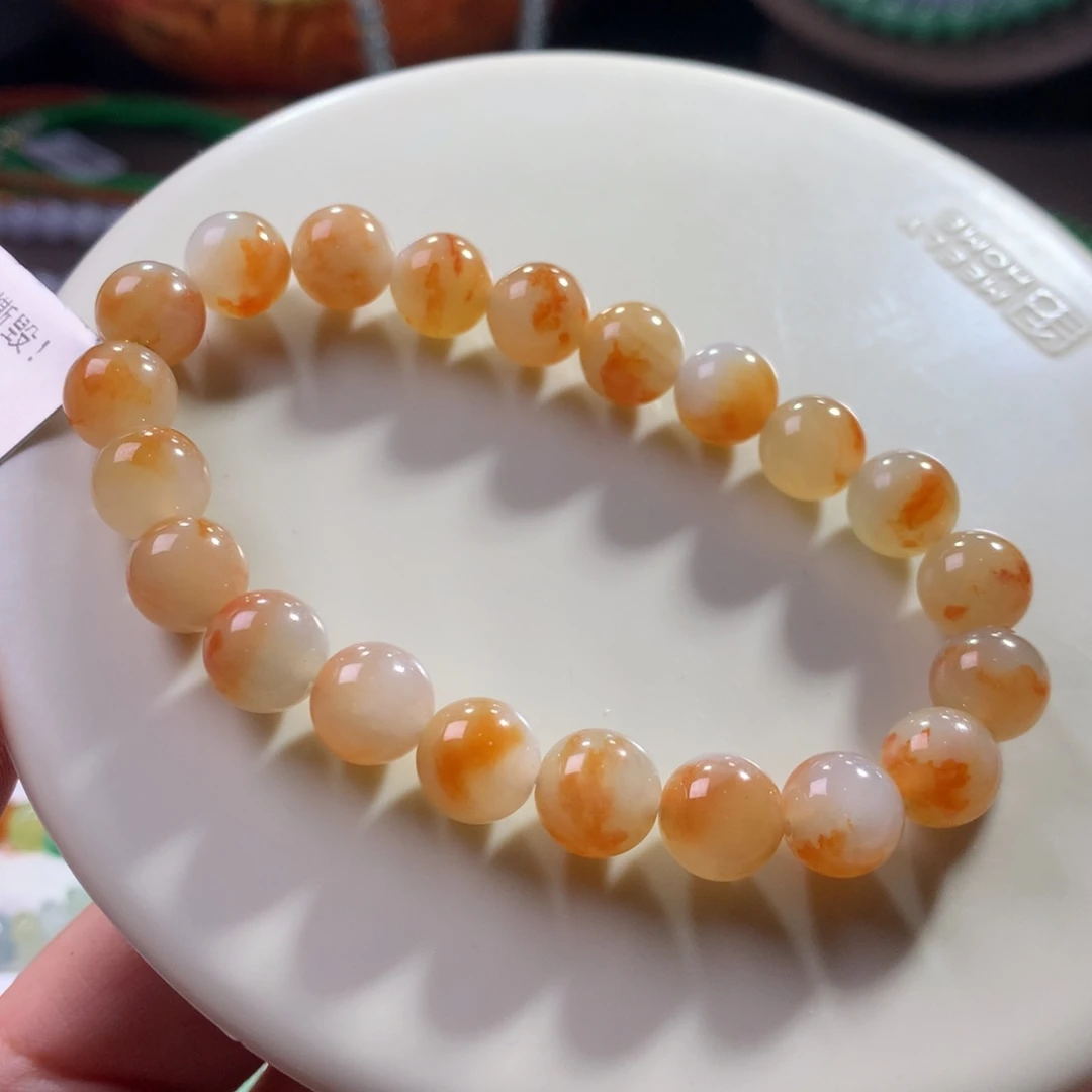 翡翠未镶嵌手链翡翠冰胶底飘桂花糕卡8.80+