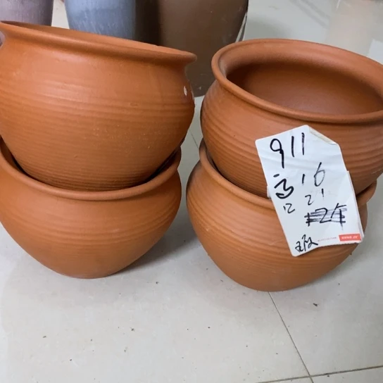 粗陶红陶绿植花盆911