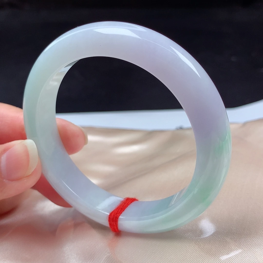 翡翠未镶嵌手镯55圈h8630