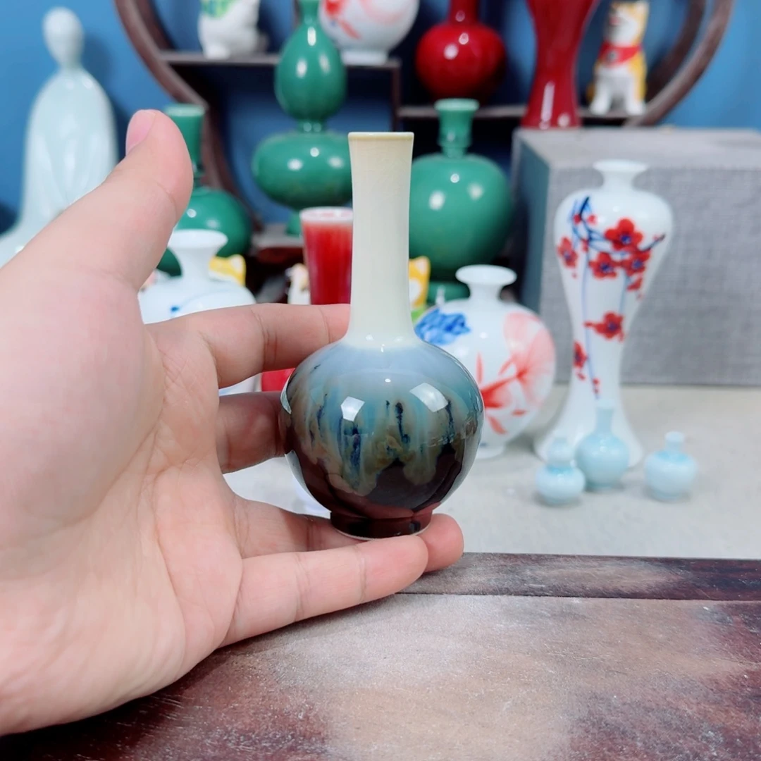 陶瓷手工小花器摆件