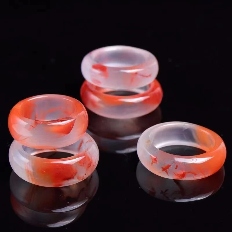 天然南红冰飘跑环卡环侧挂背云金刚星月菩提猴头蜜蜡DIY配饰配件