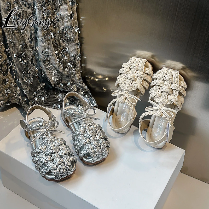 编织鞋2025夏季新款女童软底凉鞋婴儿公主软底防滑公主鞋