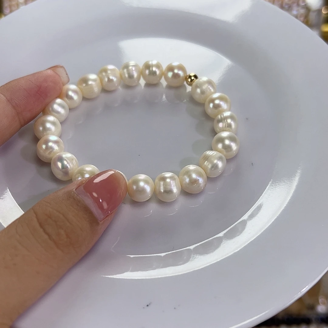 淡水珍珠手绳钛钢