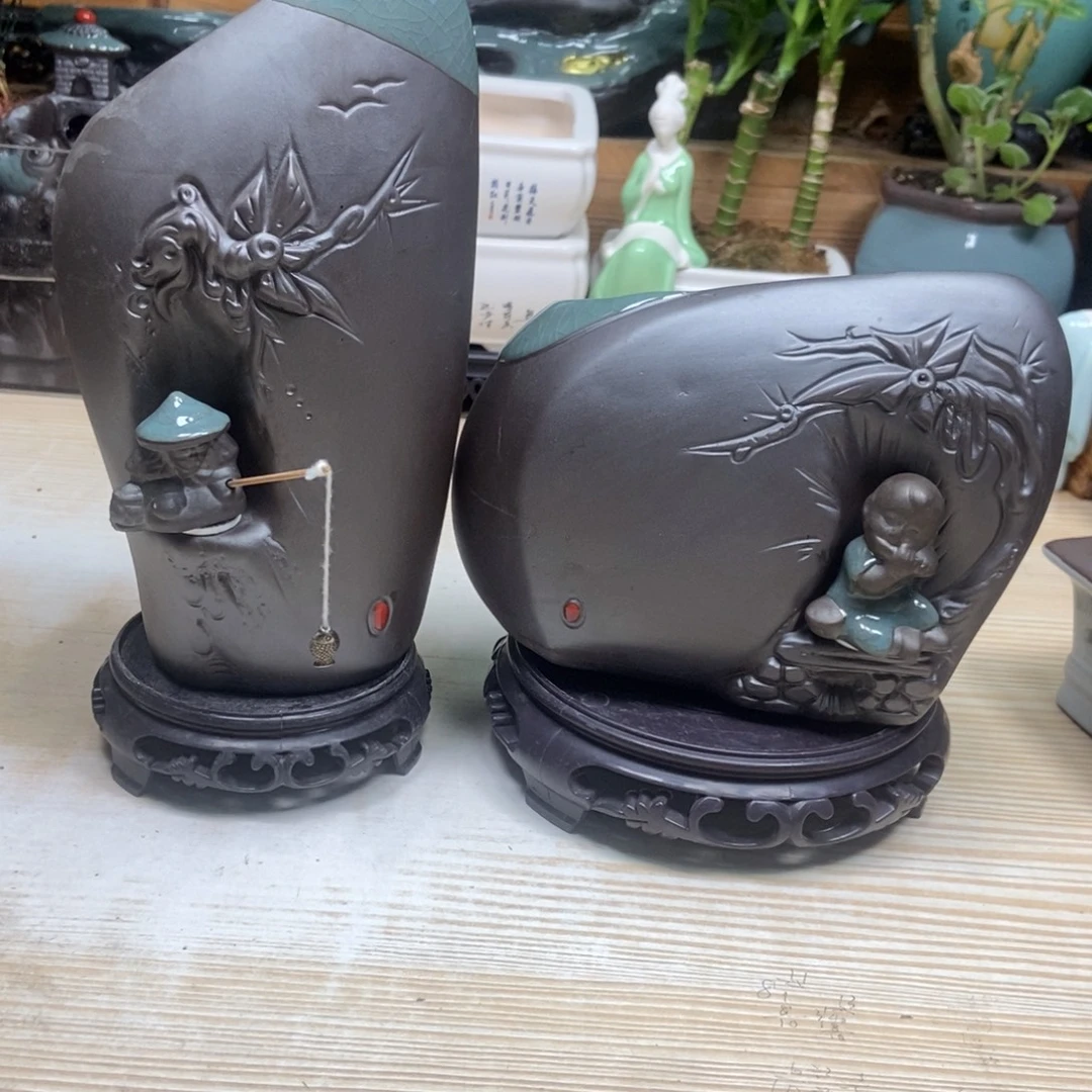 瓷片陶瓷花盆陶瓷艺术