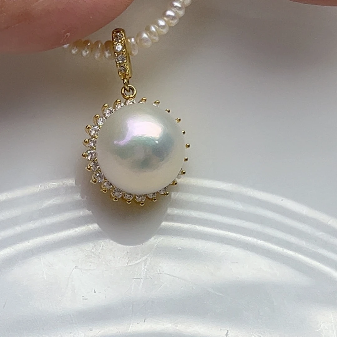 淡水珍珠吊坠(不含链)未镶嵌