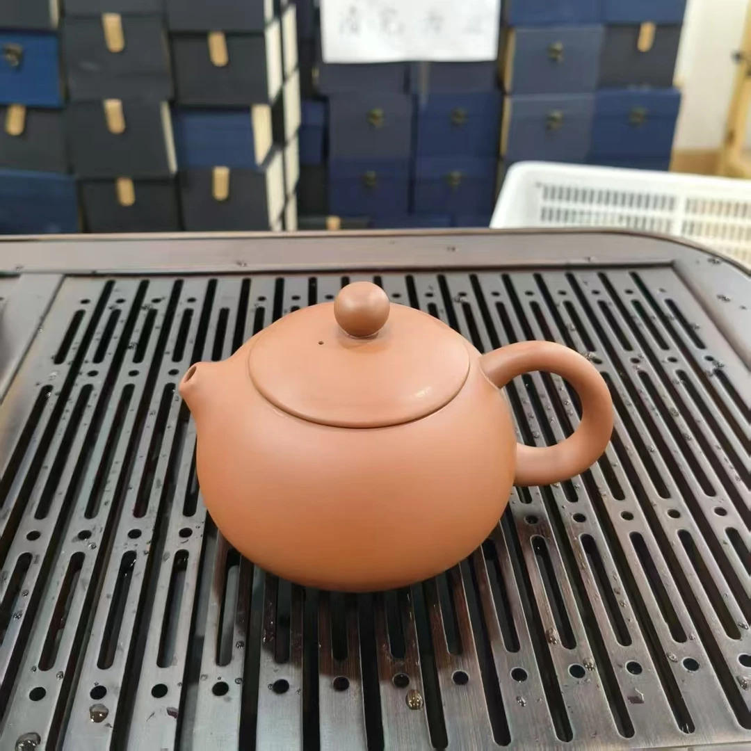 YK3144-ZN朱泥紫砂大红袍小西施茶壶家用泡茶器