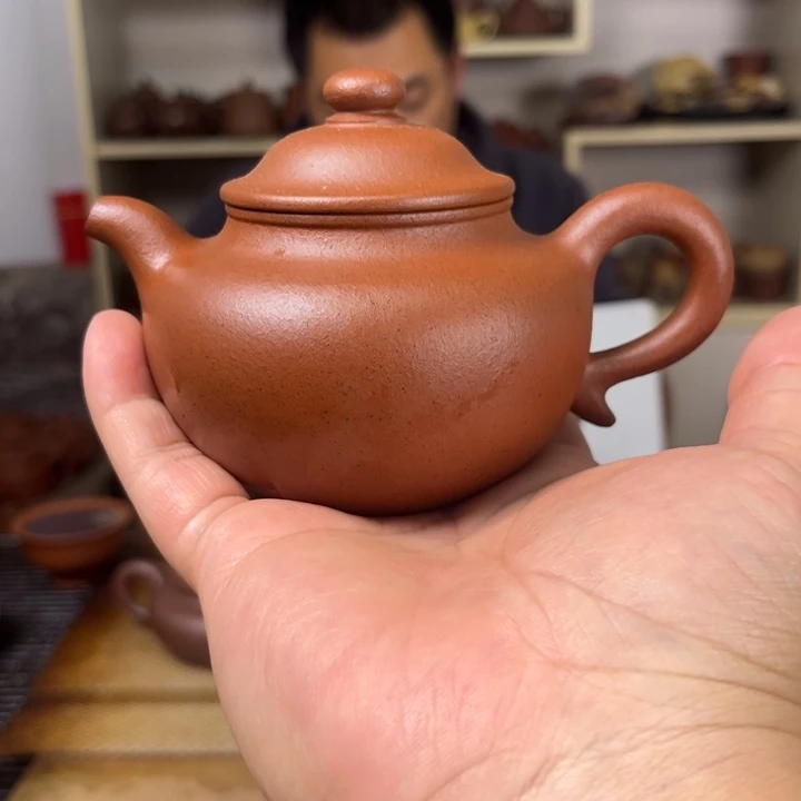 就***玩茶壶紫砂朱泥骨莲子