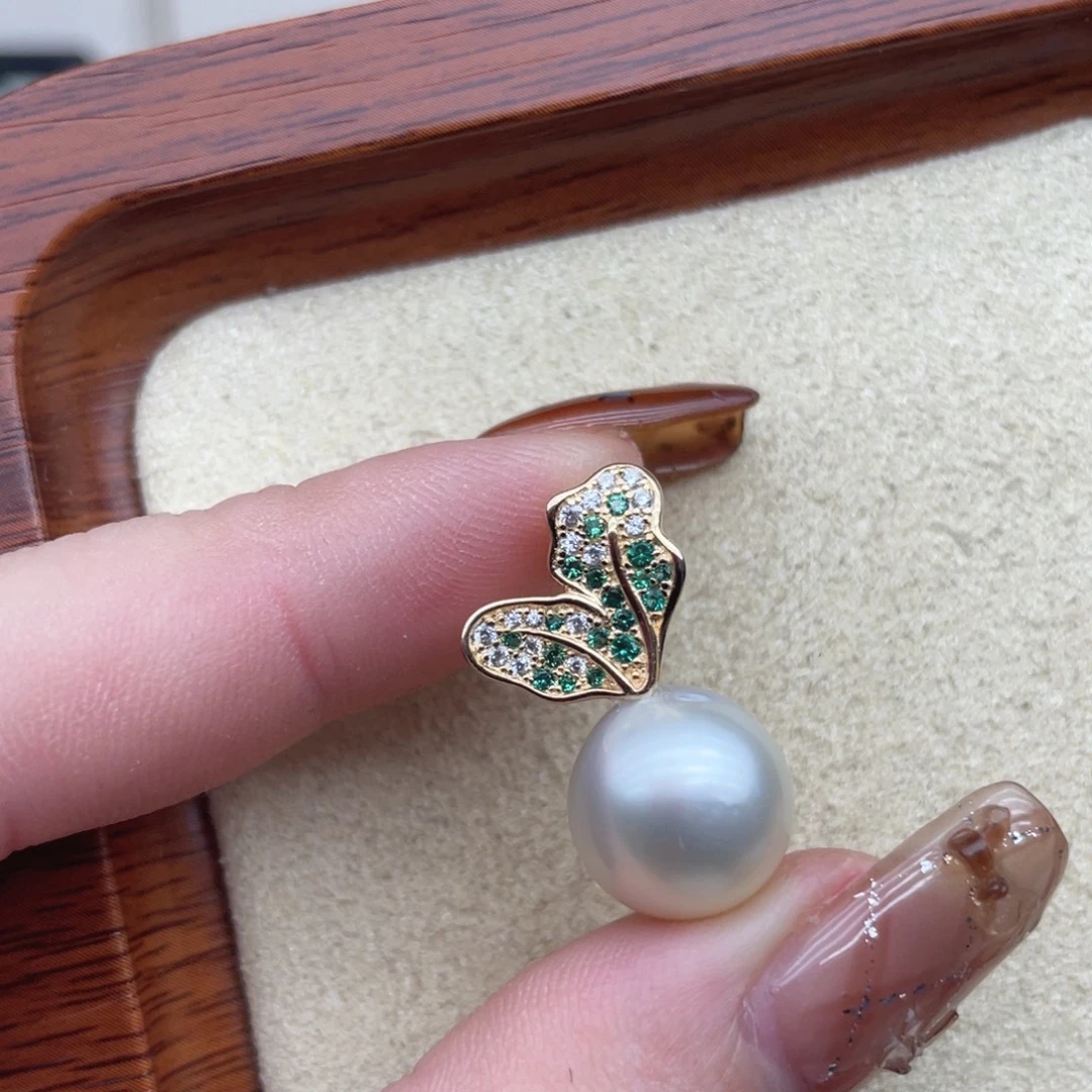 颈饰银S925镶嵌海水珍珠A20