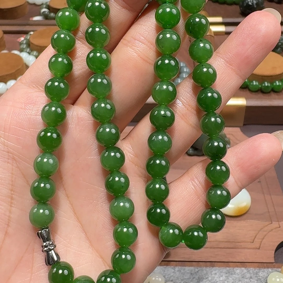 和田玉（碧玉）未镶嵌手链8 俄