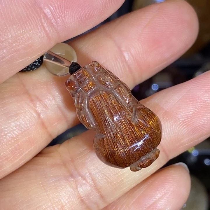 【闪购商品】水晶天然顺发晶貔貅吊坠未镶嵌