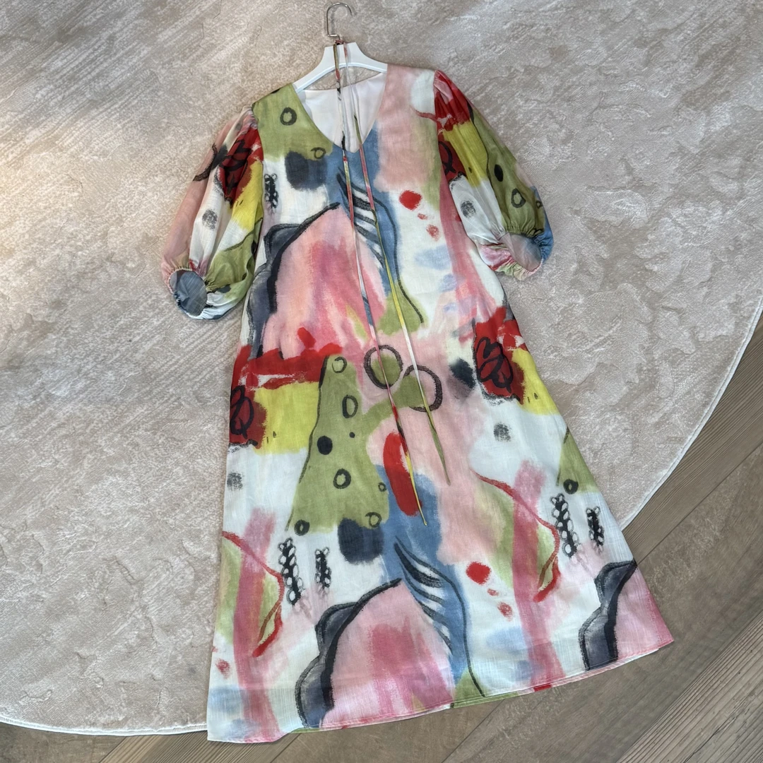 【大头韦韦】浪漫实穿主义【涂鸦】自留款连衣裙785037