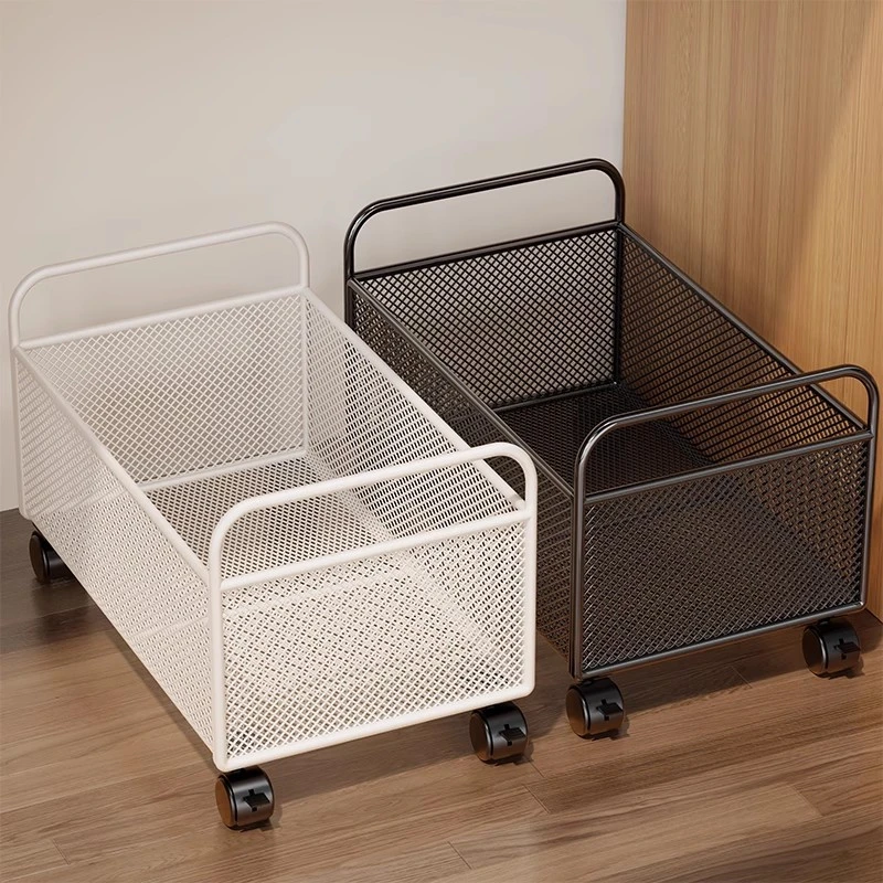 可移动书包置物架装书小推车书架放置神器桌下收纳筐书本架子书箱