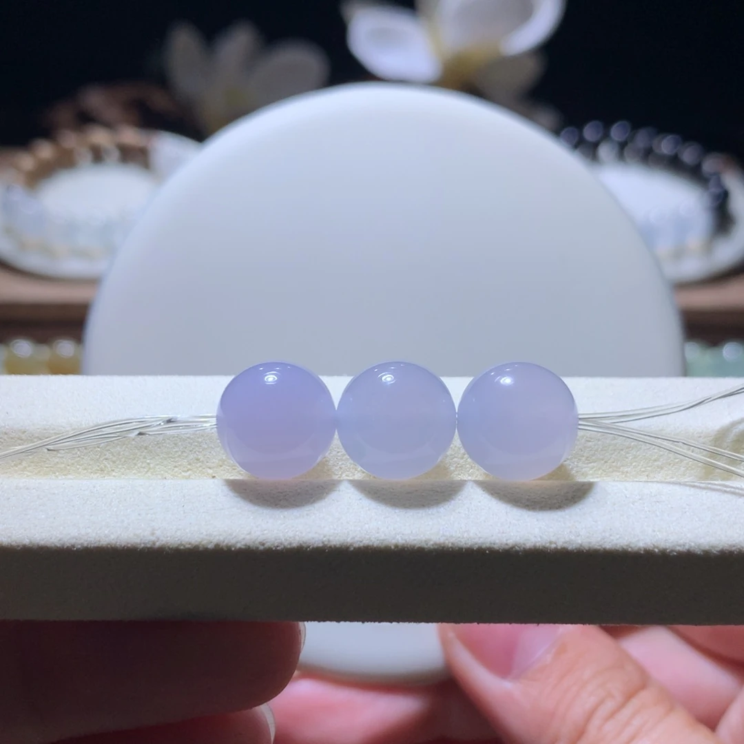 散珠翡翠粉紫珠珠发其一
