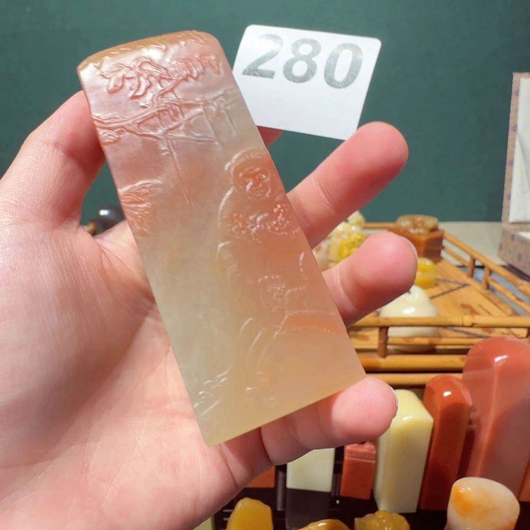 黄***骞寿山石印石280sgct