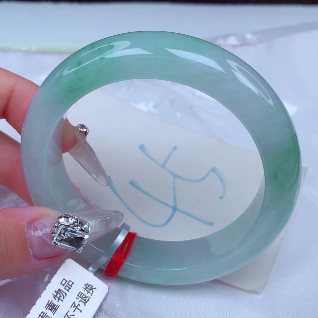 翡翠手镯未镶嵌天然缅甸翡翠A货手镯