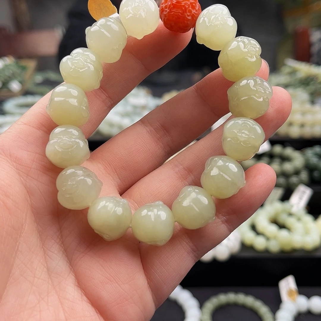 和田玉手串未镶嵌