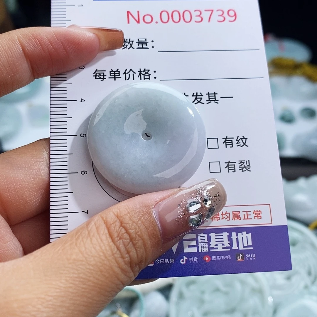 翡翠未镶嵌颈饰3739