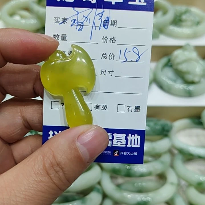 蛇纹石玉颈饰未镶嵌雪*