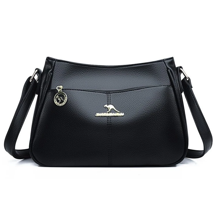 新款时尚洋气复古大容量单肩包斜包瑞格6667黑色