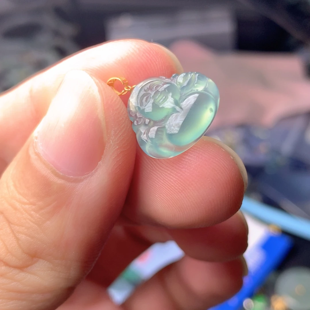 【闪购商品】翡翠18K金镶嵌颈饰翡翠