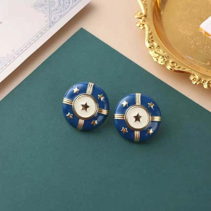 vintage中古 【闪耀星河】 铜  女士 耳环 YL276