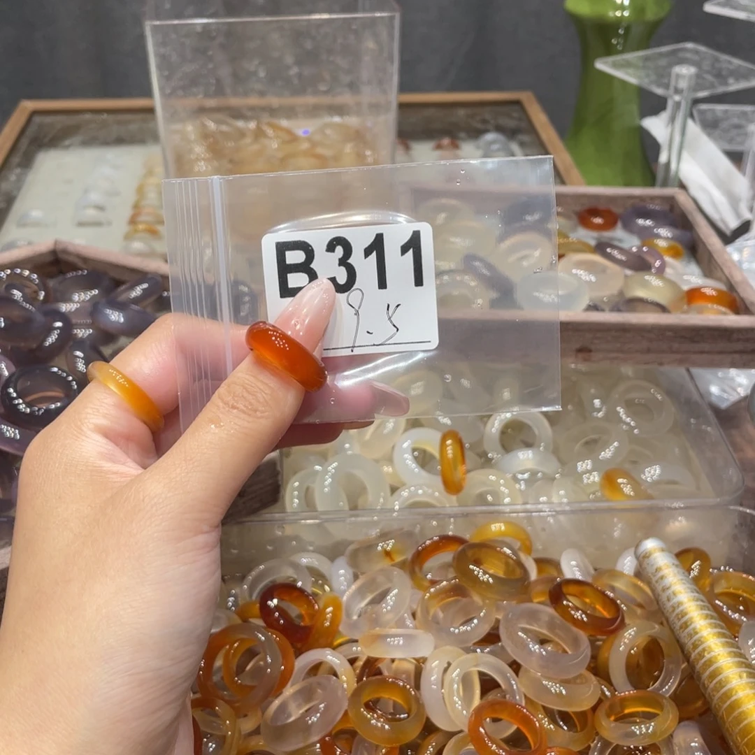 玛瑙/玉髓未镶嵌戒指311